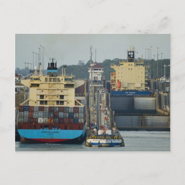 Gatun Locks 1 Postkarte (Vorderseite)