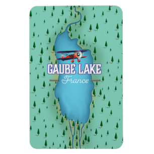 Gaube Lake France Vintage Reiseplakat Magnet