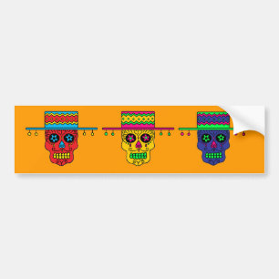 Gaucho Sugar Skull Autoaufkleber