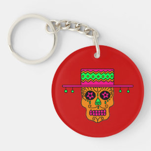 Gaucho Sugar Skull Schlüsselanhänger