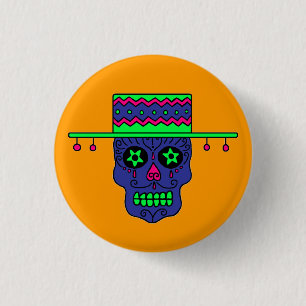 Gaucho-Zuckerschädel Button