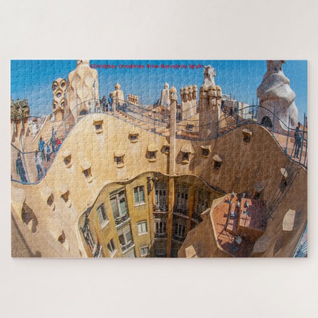 Gaudi Architektur Barcelona. Jigsaw Puzzle (Horizontal)