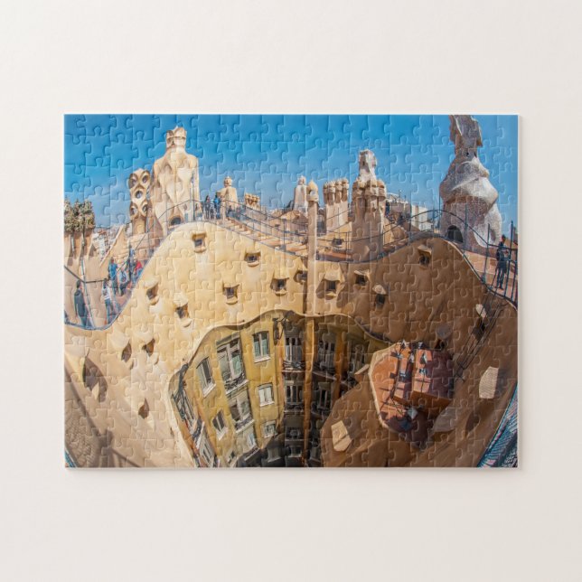 Gaudi Architektur Barcelona. Puzzle (Horizontal)