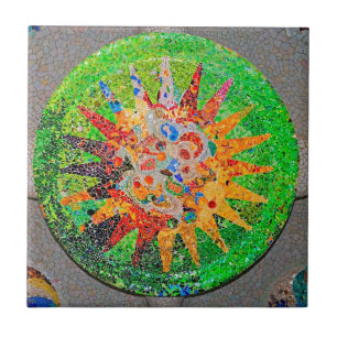 Gaudi Detail-Grün Fliese