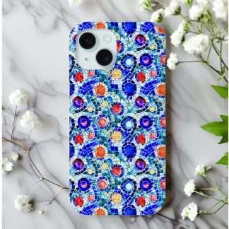 Gaudi Inspiriert Multicolor-Mosaikmuster iPhone 15 Hülle