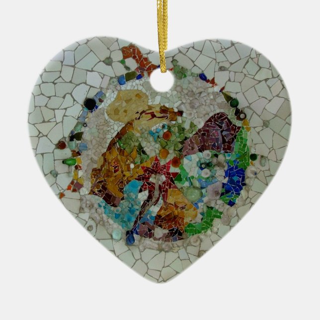 Gaudi Mosaic Keramikornament (Vorne)