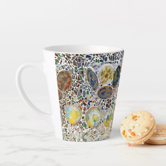 Gaudi Mosaik Latte Tasse (Beispiel)
