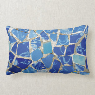 Gaudi Mosaiken mit einer Öl-Touch Lendenkissen