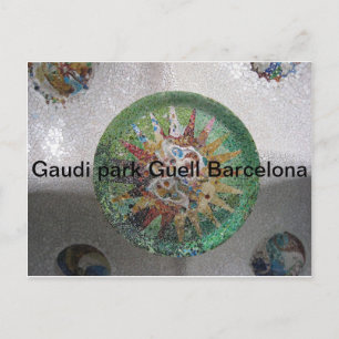 Gaudi Park Guell Barcelona Postkarte