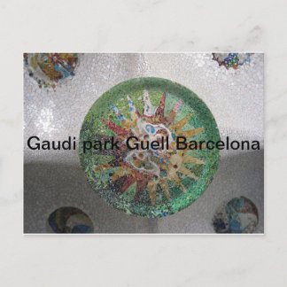 Gaudi Park Guell Barcelona Postkarte