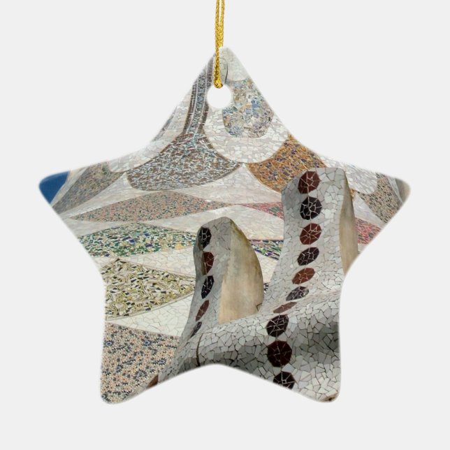 Gaudi Schloss abstrakt Keramikornament (Vorne)