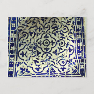Gaudi's Park Guell Mosaic Tiles Barcelona Postkarte