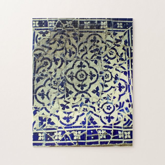 Gaudis Park Guell Mosaik-Fliesen Barcelona Puzzle (Vertikal)