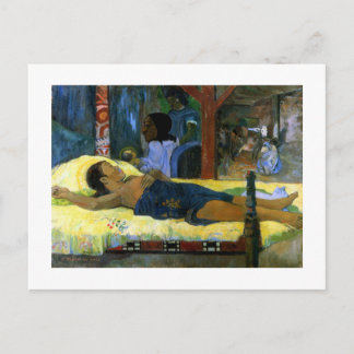 Gauguin Art Malerei Tamari No Atua (Geburt) Postkarte