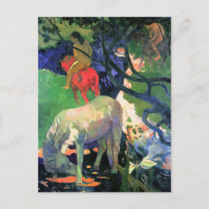 Gauguin Art Postcard: Das weiße Pferd Postkarte