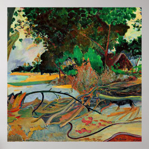 Gauguin - Der Hibiskus Tree, Poster