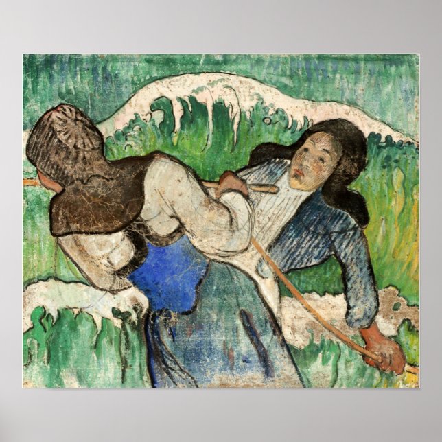 Gauguin - Die Algensammler 1888 Poster (Vorne)
