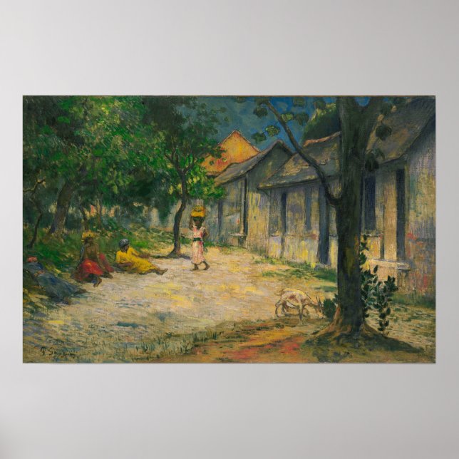 Gauguin - Dorf in Martinique 1897 Poster (Vorne)