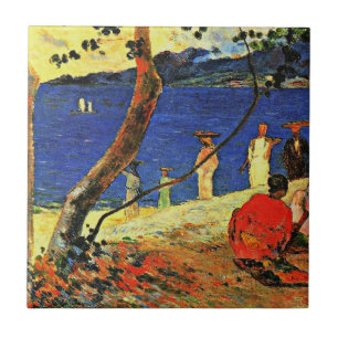 Gauguin - Ein Strand Fliese