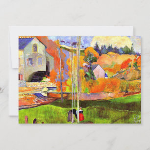 Gauguin - Eine bretonische Landschaft - David's Mi Mitteilungskarte