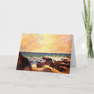 Gauguin - Felsen und Meer, 1886, Gemälde, Karte