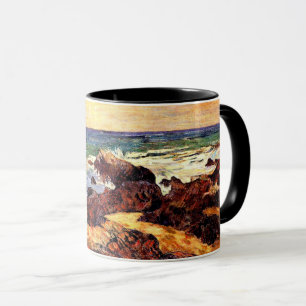 Gauguin - Felsen und Meer, 1886, Malerei Tasse