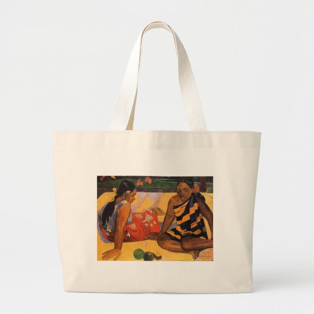Gauguin Französisch Polynesien Tahiti Women Jumbo Stoffbeutel (Vorne)