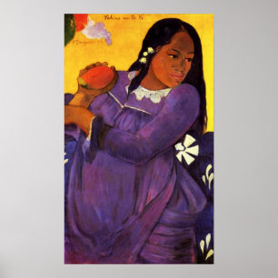 Gauguin Frau mit einem Mango-Poster Poster