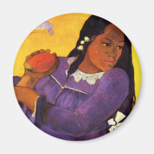 Gauguin-Frau mit Mango-Magnet Magnet
