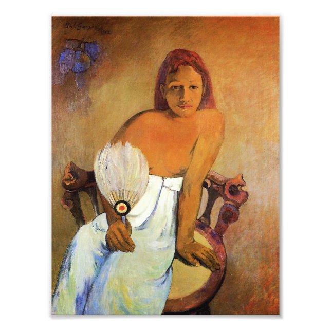 Gauguin Girl mit einem Foto (Vorne)