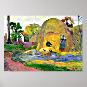 Gauguin - Goldene Ernte, Gemälde von Paul Gauguin. Poster