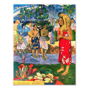 Gauguin Ia Orana Maria Foto Print