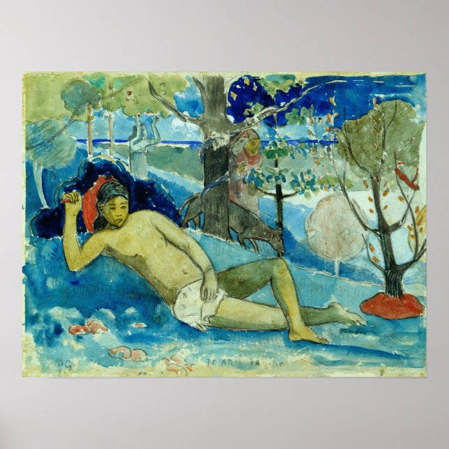 Gauguin - Königin der Schönheit (Edelkönigin) 1896 Poster (Vorne)