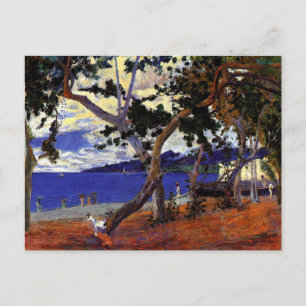 Gauguin - Küstenlandschaft aus Martinique Postkarte