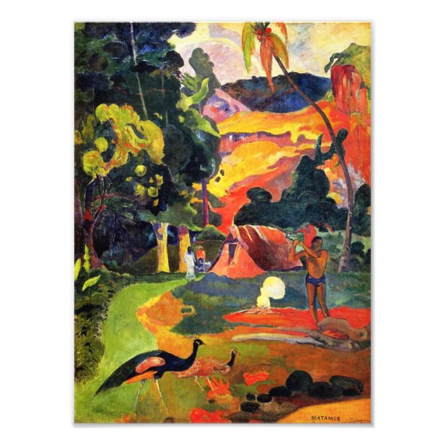 Gauguin Landscape with Peacocks Foto Print (Vorne)