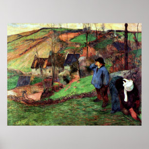 Gauguin - Landschaft der Bretagne Poster
