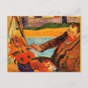 Gauguin-Malerei, Van Gogh Gemälde Sonnenblumen Postkarte