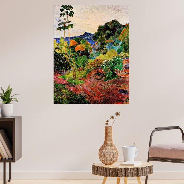 Gauguin - Martinique LandscapE, Poster (Wohnzimmer 3)
