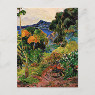 Gauguin - Martinique Landschaft Postkarte