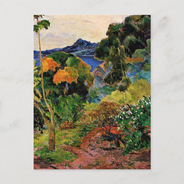 Gauguin - Martinique Landschaft Postkarte (Vorderseite)