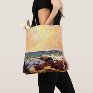 Gauguin - Rocks and Sea, 1886, painting