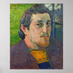 Gauguin - Selbstporträt gewidmet Carriere 1888 Poster