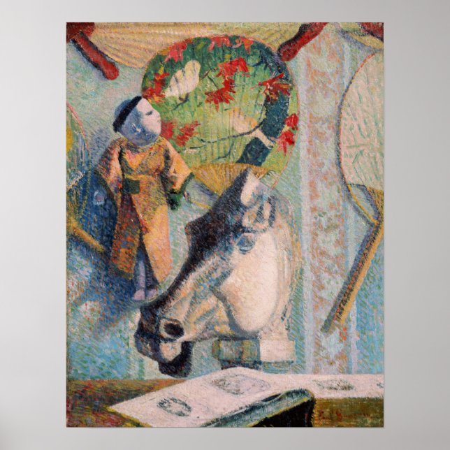 Gauguin - Stillleben mit Pferdekopf 1886 Poster (Vorne)