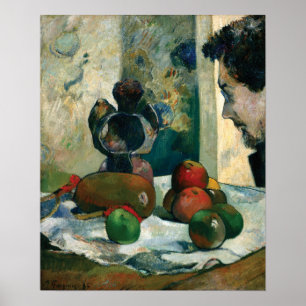 Gauguin - Stillleben mit Profil von Laval 1886 Poster