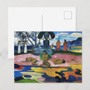 Gauguin Tag des Gottes Mahana no atua Kunstdruck Postkarte