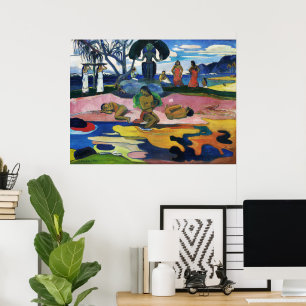Gauguin Tag des Gottes Mahana no atua Kunstprint Poster