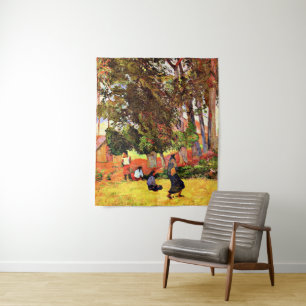 Gauguin - Tahitian Village, Wandteppich