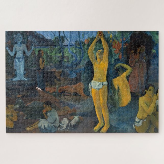 Gauguin Tahitian Women Woher kommen wir? Puzzle (Horizontal)