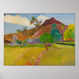 Gauguin - Tahitianische Landschaft 1891 Poster