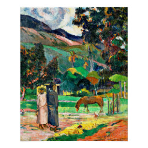 Gauguin - Tahitianische Landschaft, 1892 Poster